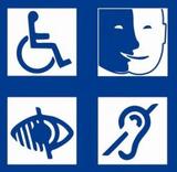 Logo personnes à mobilité réduite