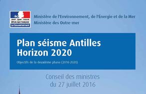 Plan séisme Antilles Horizon 2020 Objectifs de la deuxième phase (2016-2020)